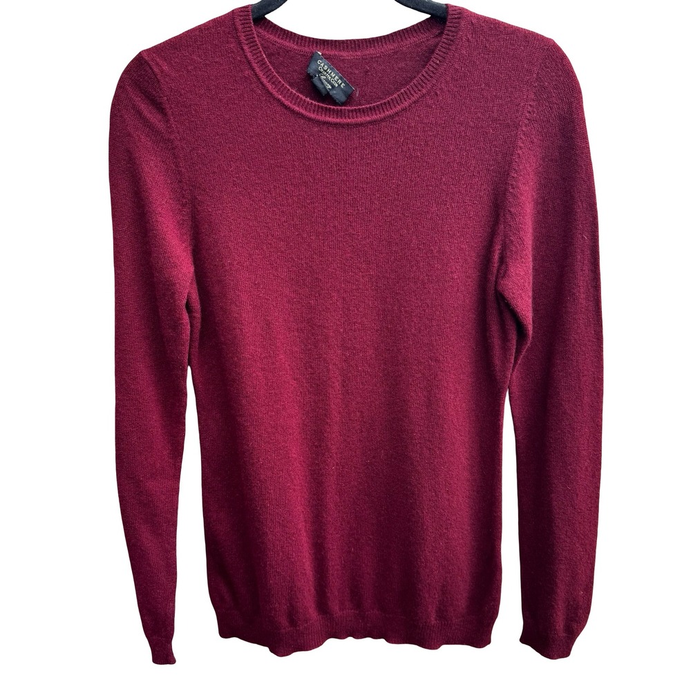 Charter Club Luxury 100% Cashmere Quiet Luxury Minimalist Preppy Sweater Red S